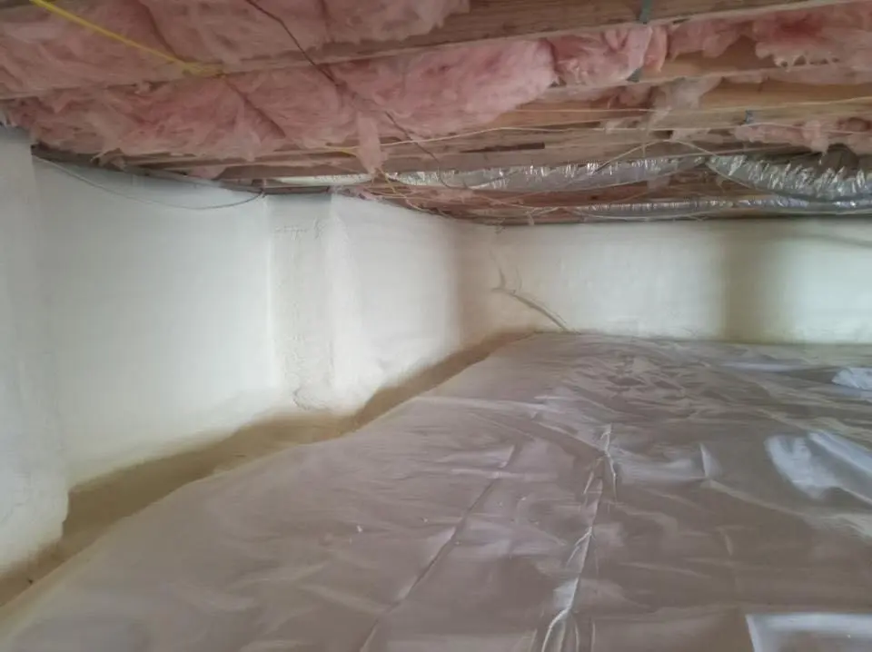Crawl space encapsulation with closed-cell spray foam for Roof Maintenance in Gulf Breeze